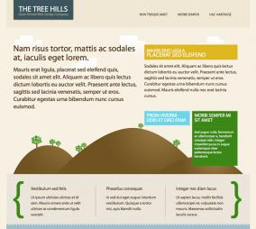 the tree hills website template 